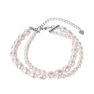 海蒂珠宝 欣悦淡水珍珠手链S925银扣女时尚手串礼物送女友正品◇