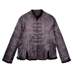 【林典】妈妈冬装外套2025新款大气棉衣时尚桑蚕丝棉服3163-2