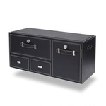 轿车后备箱置物箱车载多功能储物箱汽车收纳箱车内用品密码皮箱