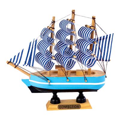 毕业季蛋糕装饰摆件帆船模型
