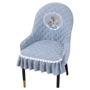 椅子套罩弧形餐椅套罩高级新款扶手座椅套罩通用凳子椅套保护套Z1