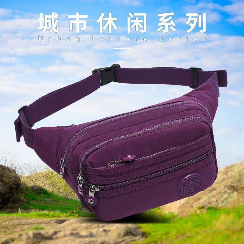 新品 男士腰包涤纶多用途大容量休闲户外登山跑步运动商务收银挂