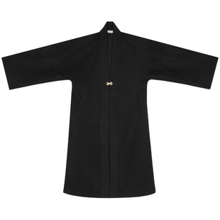 织造司原创宋制汉服[早雾]改良汉元素长褙子外套秋冬百搭呢子大衣