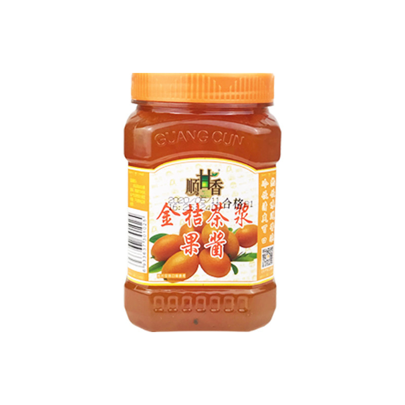 广村蜂蜜柚子茶水果茶花茶百香果酱奶茶甜品冲饮金桔柠檬顺甘香