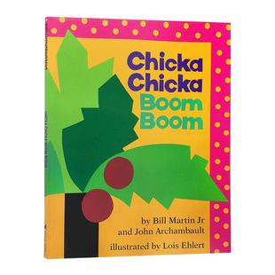 Chicka Chicka Boom Boom叽喀叽喀碰26字母 大开平装绘本进口原版英文书籍