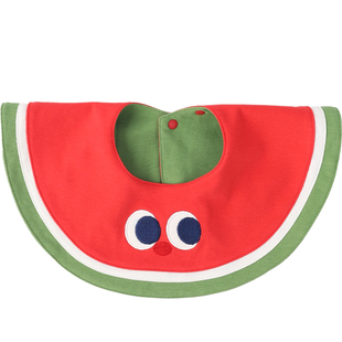 WHYLOOK 新生婴儿围嘴宝宝围兜纯棉口水巾防水防吐奶垫巾圆形可爱