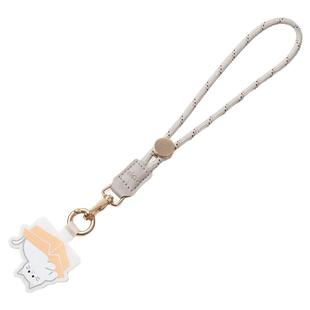 ekax手机腕绳夹片尼龙腕带可调节扣挂片卡通可爱垫片电话手腕挂绳