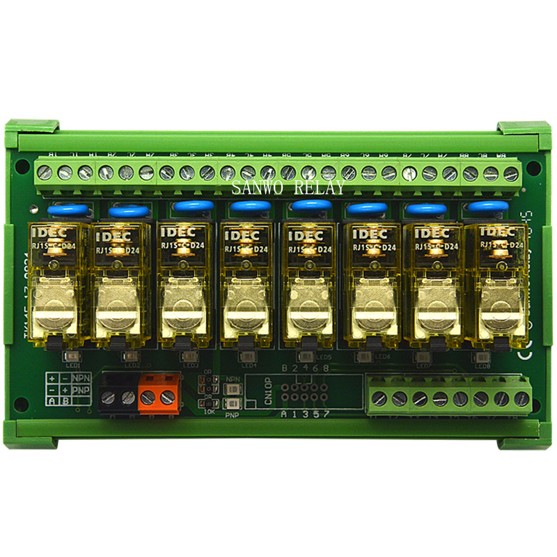 8路和泉继电器模组PLC输出板TK14F-1Z-Q12V模块RJ1S-C二极管贴片