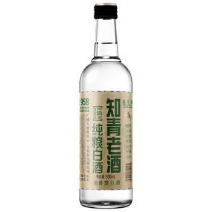 知青老酒纯粮食白酒浓香型52度高粱酒垦荒牛瓶装整箱6瓶固态陈酿