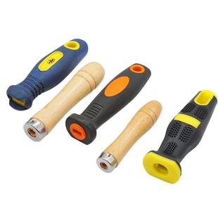 锉刀把手塑料木柄扁双纹方孔扁孔刀定做手柄钳工锉塑料钢锉锉刀柄