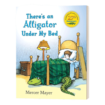 英文原版 精装 There's An Alligator Under My bed 我的床上有一条鳄鱼 精装绘本 英文版 进口英语原版书籍儿童外文书