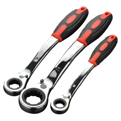 快速塑柄梅花换向两用扳手