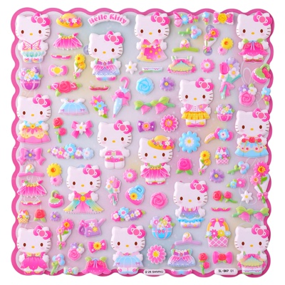kitty凯蒂猫3D立体可爱卡通贴