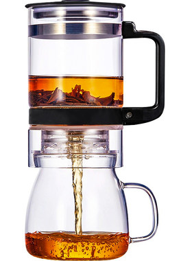 茶之恋透明自动创意耐热泡茶器