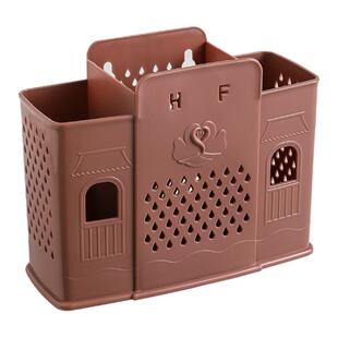 家用免打孔筷子篓筷子筒厨房塑料创意沥水餐具收纳盒筷子盒筷子笼