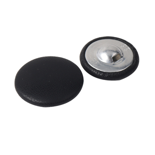 沙发黑色皮扣子皮大衣扣子皮衣外套纽扣包皮手工装饰配件圆形钮扣