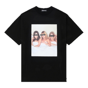 IT GOD SELECTION XXX男装宽松短袖T恤新款时尚欧美照片印花半袖