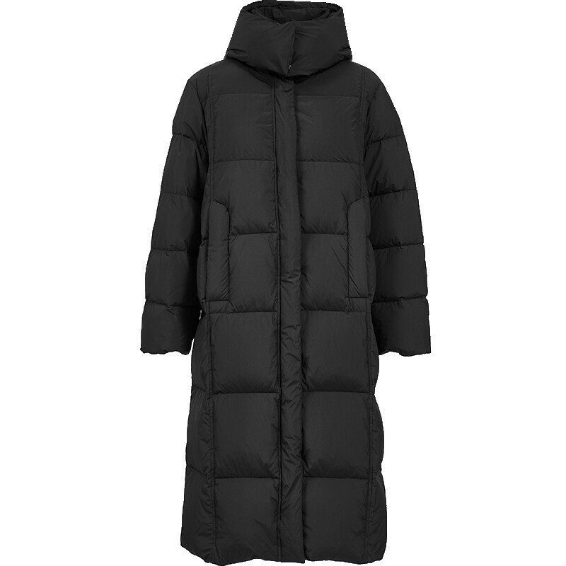 ONLY90白鸭绒防风连帽立领羽绒服