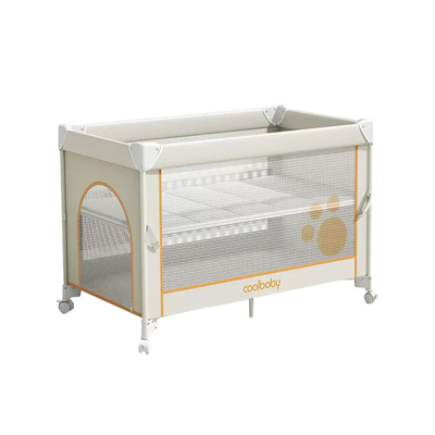 coolbaby可折叠婴儿床拼接大床
