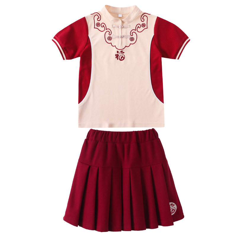 小学生校服三件套儿童运动会开幕式中国风幼儿园班服套装秋季园服