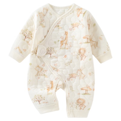 小聪熊新生婴儿儿衣服纯棉连体衣