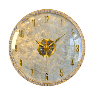 轻奢挂钟2025新款客厅装饰创意钟表现代简约大气高级挂墙石英时钟