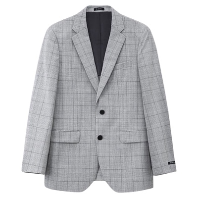 ZIOZIA夏季时尚商务男士青年修身舒适长袖正装西服ZSB02207C