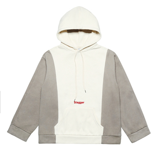 NEATO逆光女装 春季新款慵懒风瘦宽松拼色连帽女炸街oversize卫衣