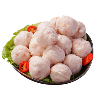 正宗潮汕手打虾丸新鲜虾球潮州虾滑肉丸子关东煮潮汕特产肉丸食材