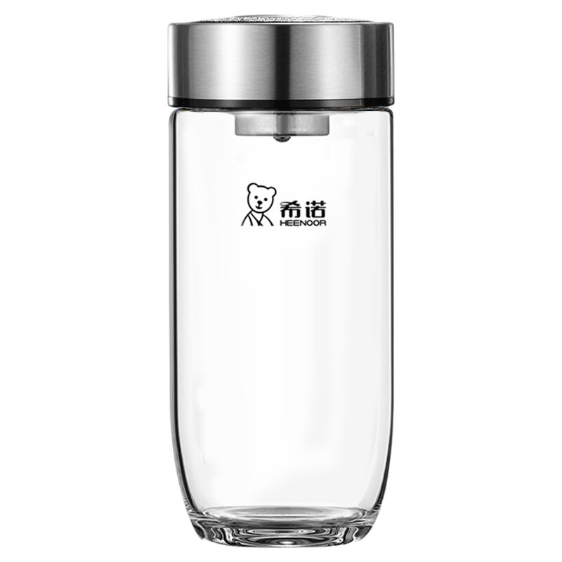希诺玻璃杯水杯男商务办公泡茶杯