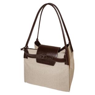 the pleasure molecule钥匙托特包亚麻帆布头层牛皮轻大容量松弛