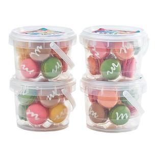 麦颂坊法式正宗马卡龙甜点迷你字母饼干小蛋糕下午茶甜点心4桶装