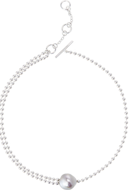 lily&you银大溪地珍珠项链锁骨链