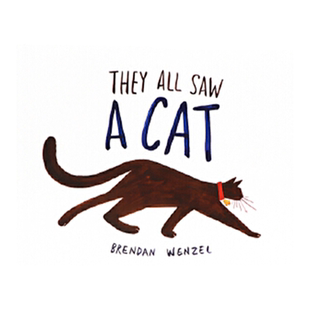 他们都看见了一只猫 英文原版 They All Saw A Cat 大奖绘本 Brendan Wenzel 培养观察力好奇心想象力 搭一动不动的石头 你好你好