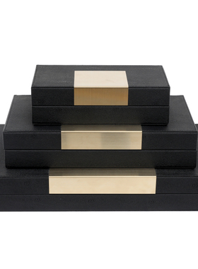 新中式风梳妆台家居摆件首饰盒