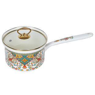 搪瓷汤锅煮汤锅家用小奶锅宝宝辅食锅多功能蒸煮一体一人食小煮锅