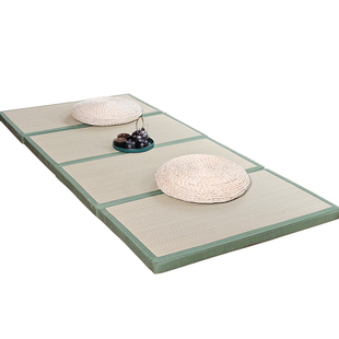 日式榻榻米垫可折叠床垫双面蒲草地垫午休打地铺睡垫茶室地毯加厚