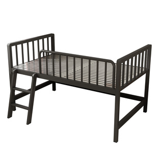 环保无甲醛不锈钢床儿童卧室半高床小户型组合可储物高架床钢架床