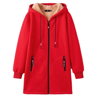 卫衣特大码胖mm保暖加厚冬装外套