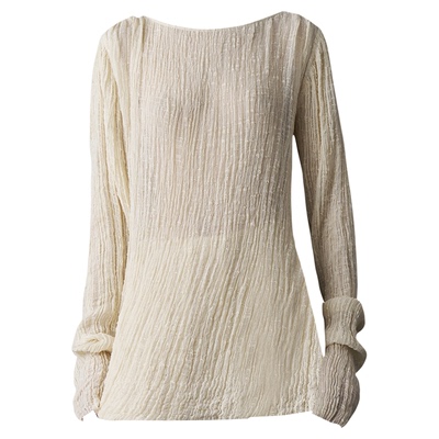 cicidream肌理棉长袖上衣