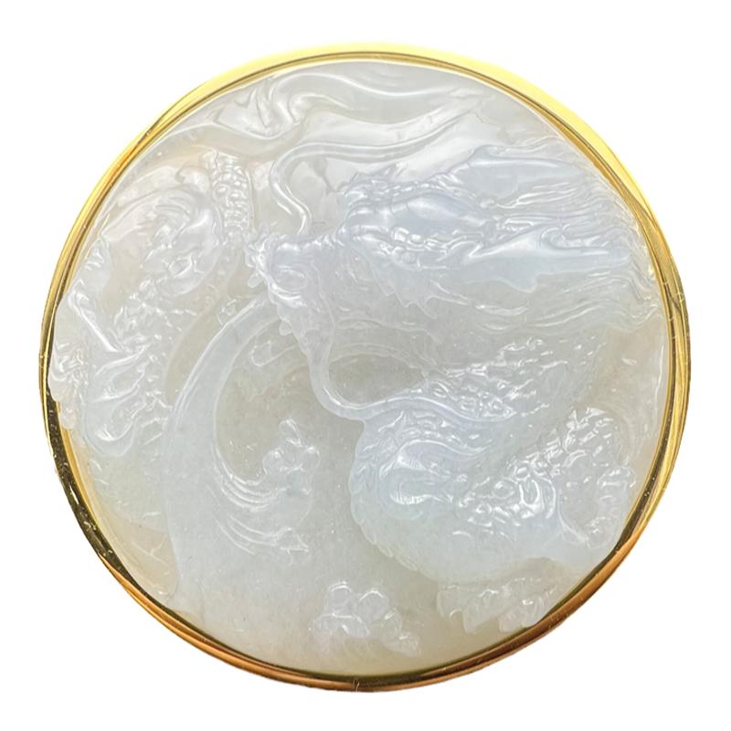鳄鱼天然翡翠玉石奢侈大牌皮带扣