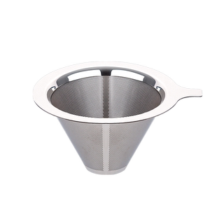 手冲咖啡滤网免滤纸过滤杯器具超细网筛双层800目不锈钢过滤漏斗