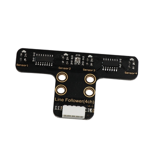 4路循迹模块巡线传感器 智能小车机器人 红外寻迹四路识别 幻尔