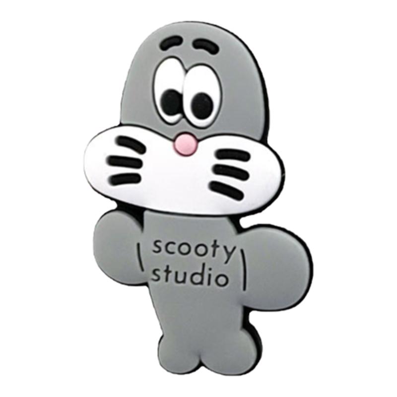 Scooty韩国代购 可爱弗雷迪贝壳鞋扣洞洞鞋鞋花凉拖鞋装饰扣ins风