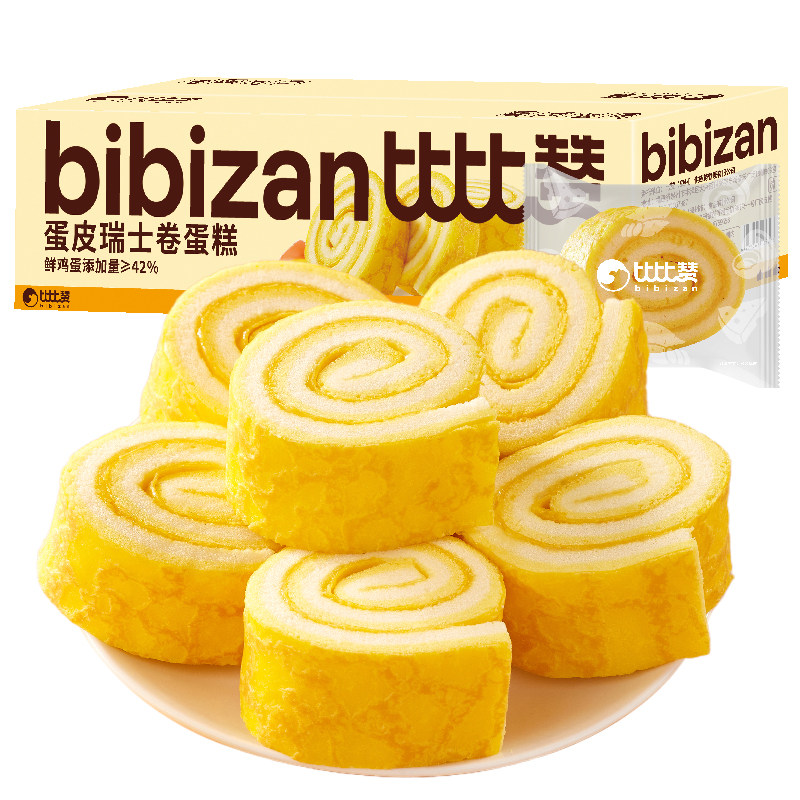 比比赞蛋皮瑞士卷390克