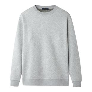 HLA/海澜之家加绒加厚针织衫秋冬满身提花宽松包芯纱保暖毛衣男