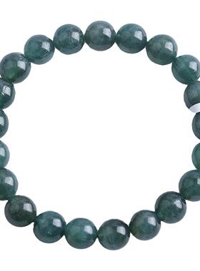 天然原色绿色磷灰石猫眼手链