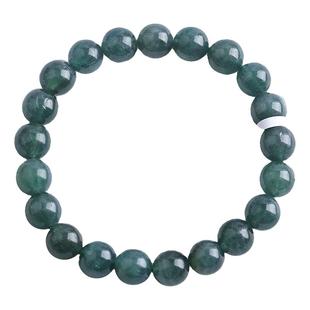 天然原色绿色磷灰石猫眼手链一物一图单圈手串小众水晶饰品礼物