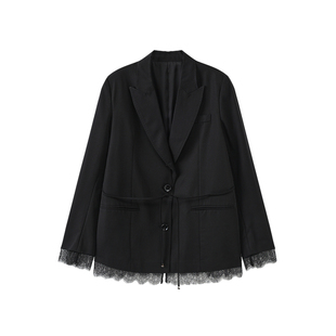 宅慧影西町村屋气质款蕾丝西装外套2026春新款时尚上衣ZXBA10351