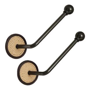 墙面中古风窗帘挂钩免打孔纱窗收拢神器墙上多功能壁挂窗帘固定器